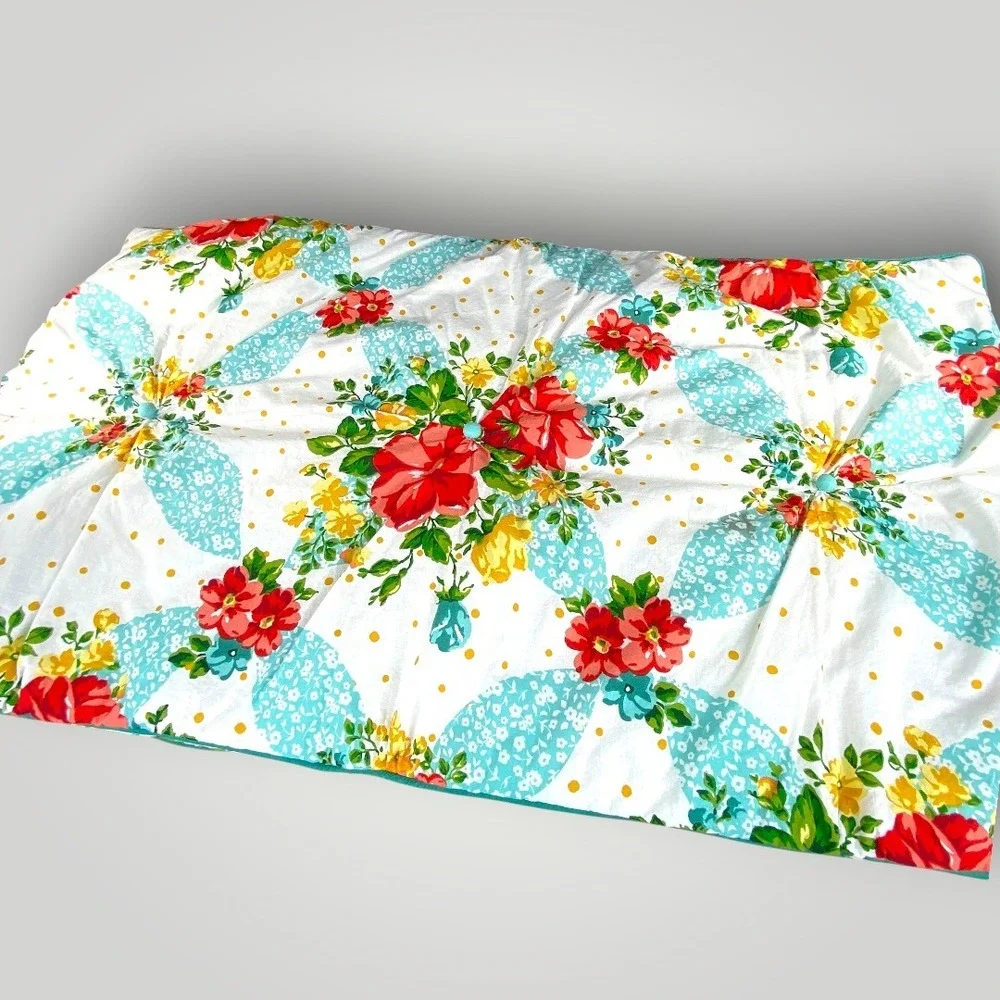 Pioneer Woman King Pillow Shams Floral Cottage Farmhouse Set 2 Boho‎ Decor